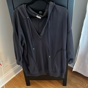 Free people waffle knot hoodie